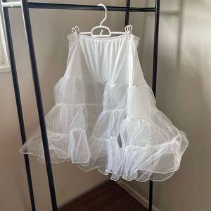 Shimaly® Women's 50s Vintage Petticoat 26" Crinoline Rockabilly Tutu Skirt Slip